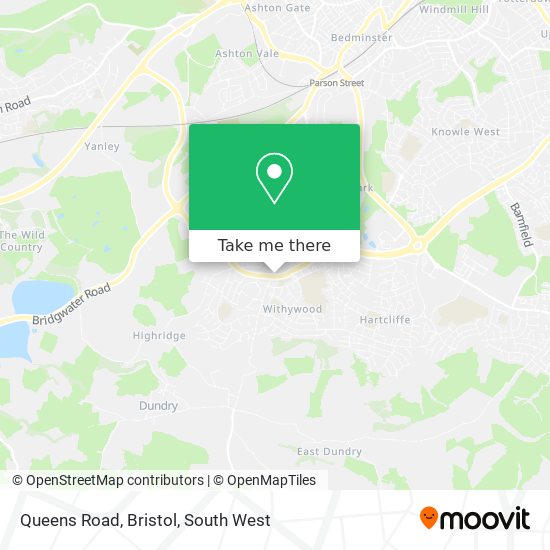 Queens Road, Bristol map