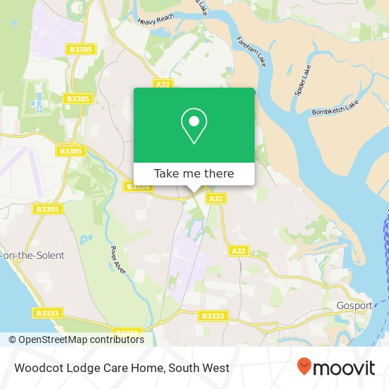 Woodcot Lodge Care Home, Rowner Road Gosport Gosport PO13 0 map