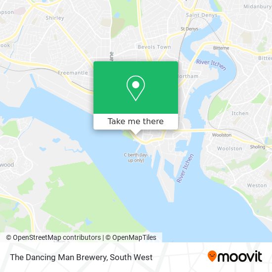 The Dancing Man Brewery map