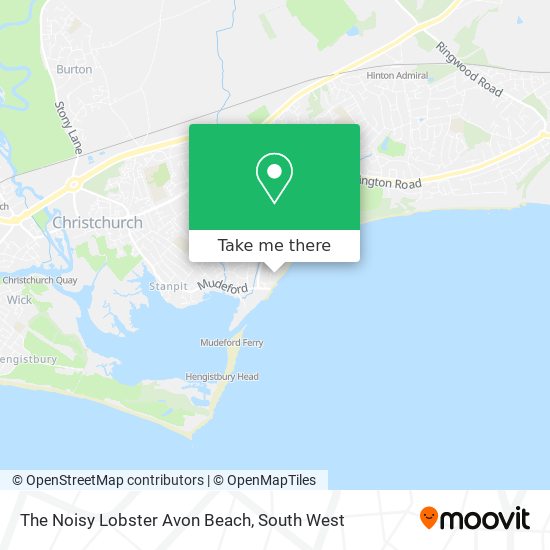 The Noisy Lobster Avon Beach map