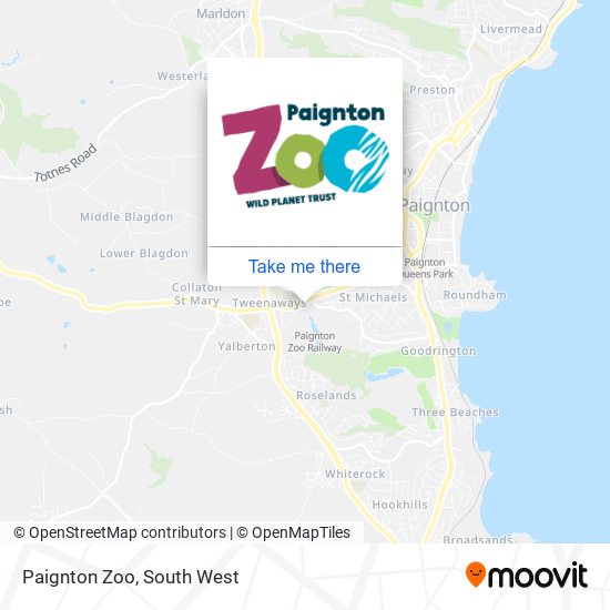 Paignton Zoo map