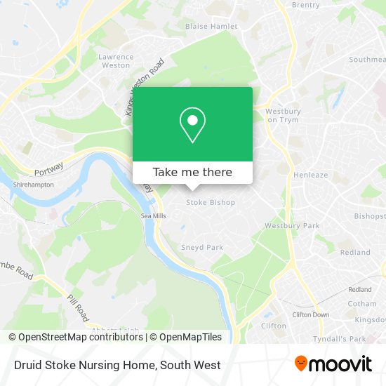Druid Stoke Nursing Home map