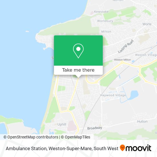 Ambulance Station, Weston-Super-Mare map