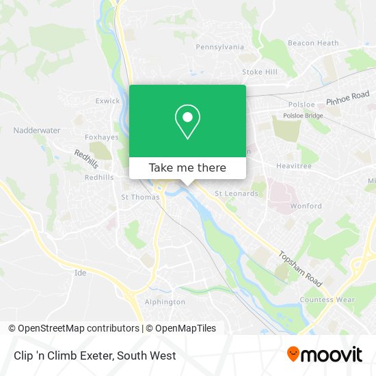 Clip 'n Climb Exeter map