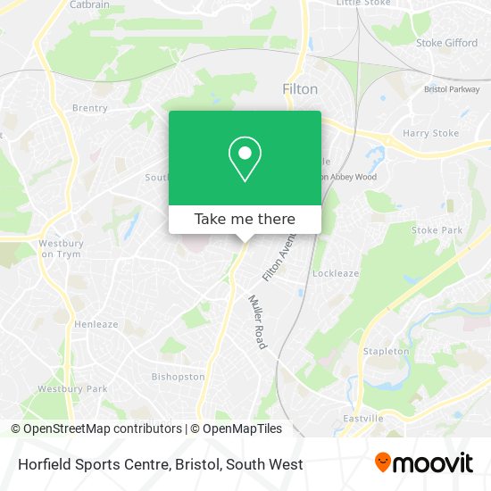 Horfield Sports Centre, Bristol map
