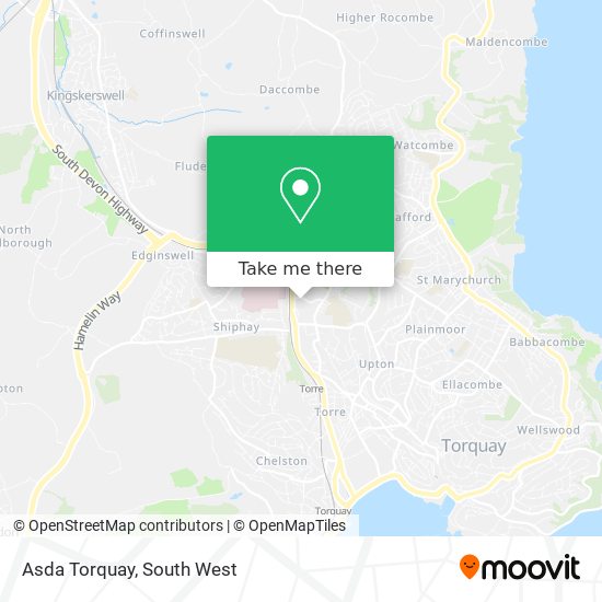 Asda Torquay map