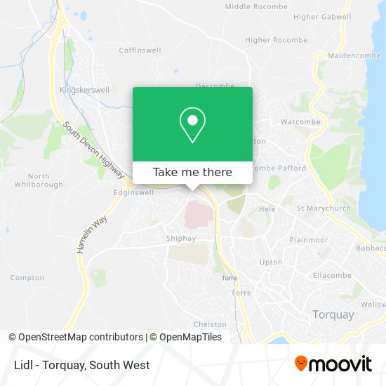 Lidl - Torquay map