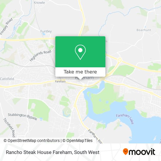 Rancho Steak House Fareham map