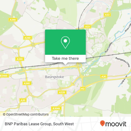 BNP Paribas Lease Group, Basing View Basingstoke Basingstoke RG21 4 map