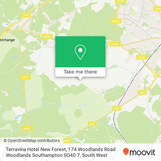 Terravina Hotel New Forest, 174 Woodlands Road Woodlands Southampton SO40 7 map