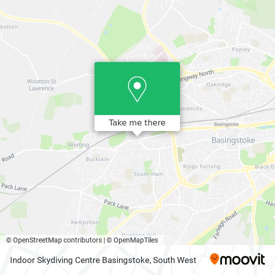 Indoor Skydiving Centre Basingstoke map