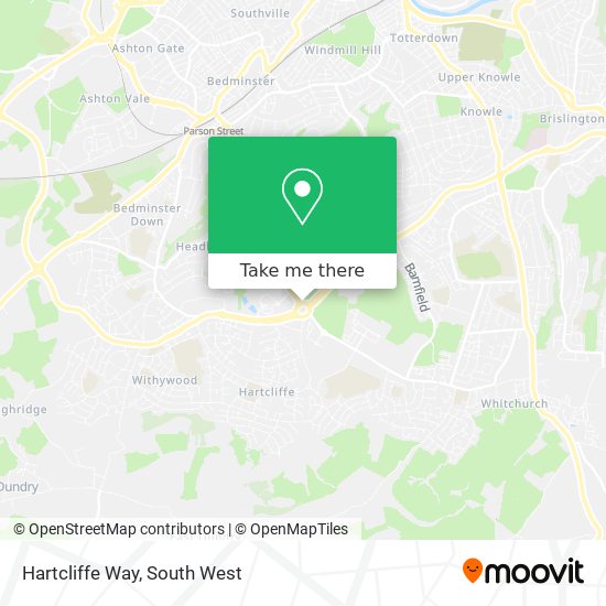 Hartcliffe Way map