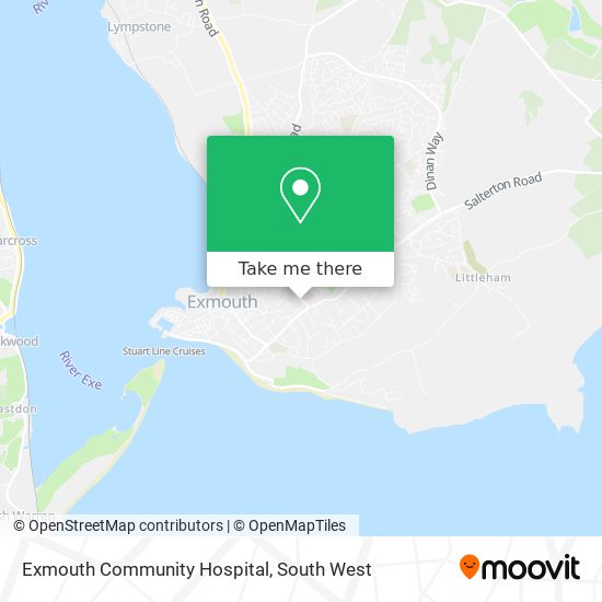 Exmouth Community Hospital map
