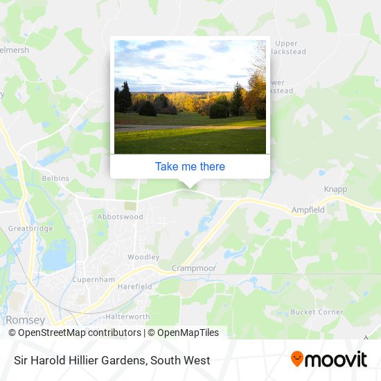 Sir Harold Hillier Gardens map