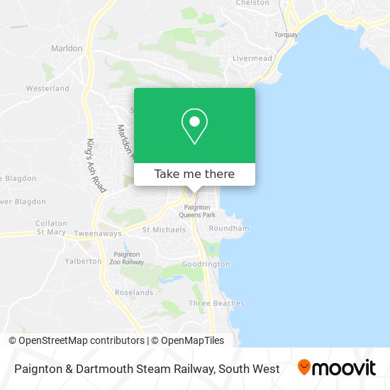 Paignton & Dartmouth Steam Railway map
