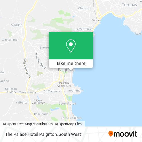 The Palace Hotel Paignton map