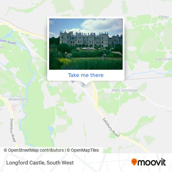Longford Castle map