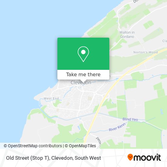 Old Street (Stop T), Clevedon map