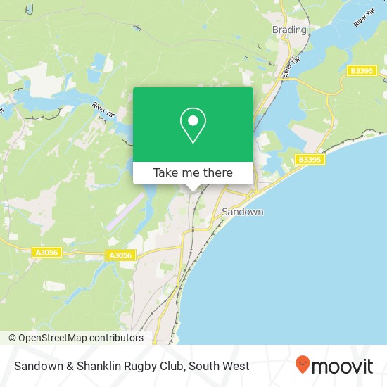 Sandown & Shanklin Rugby Club map