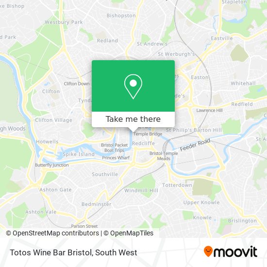 Totos Wine Bar Bristol map