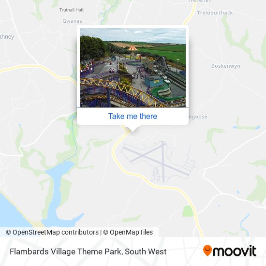 Flambards Village Theme Park map