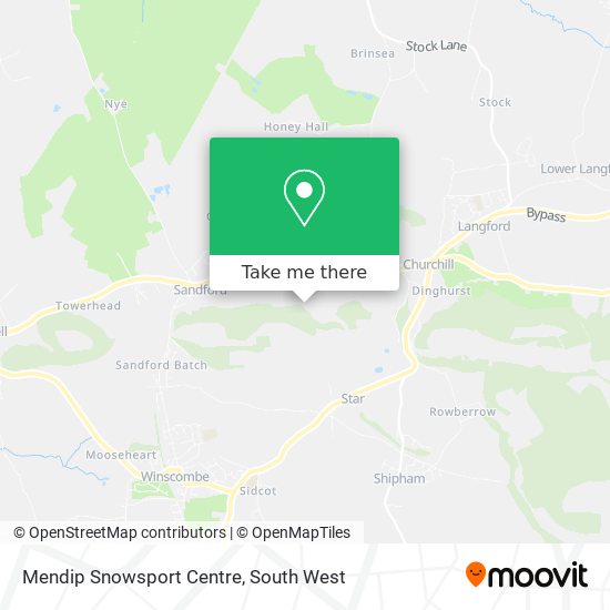 Mendip Snowsport Centre map