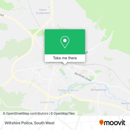 Wiltshire Police map