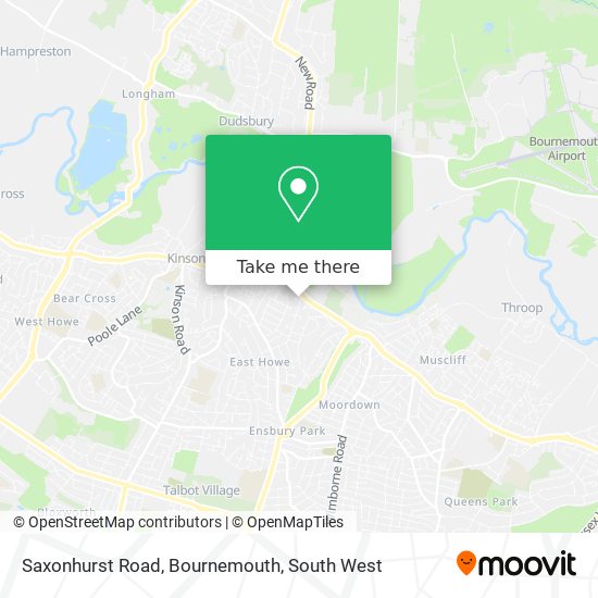 Saxonhurst Road, Bournemouth map