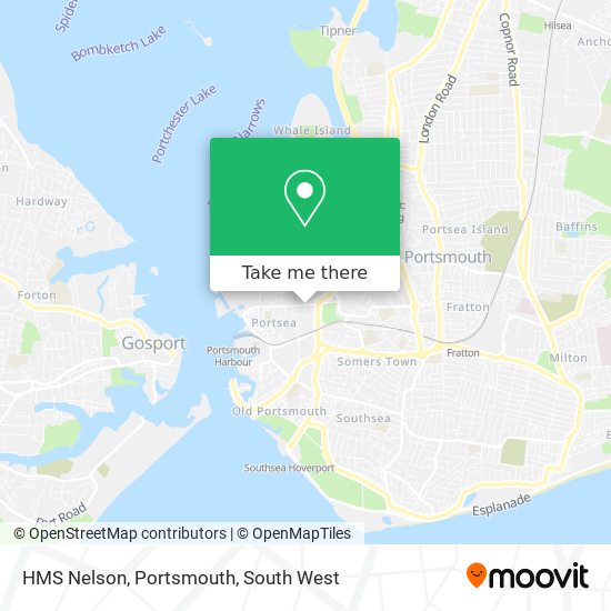 HMS Nelson, Portsmouth map