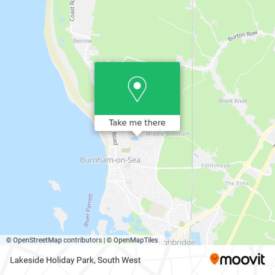 Lakeside Holiday Park map