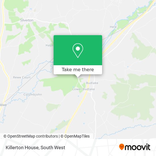 Killerton House map