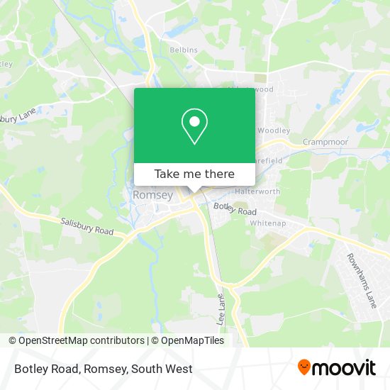 Botley Road, Romsey map