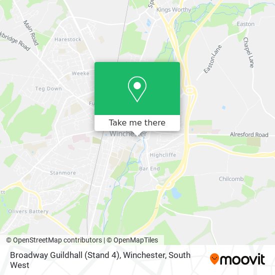 Broadway Guildhall (Stand 4), Winchester map