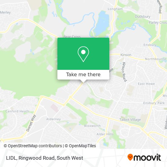 LIDL, Ringwood Road map