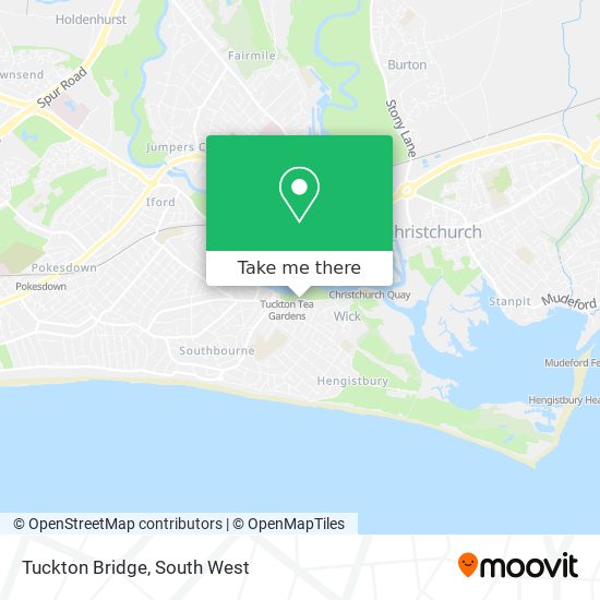 Tuckton Bridge map