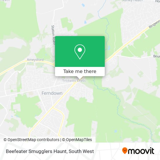 Beefeater Smugglers Haunt map