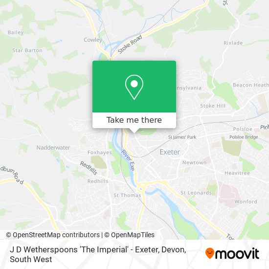 J D Wetherspoons 'The Imperial' - Exeter, Devon map