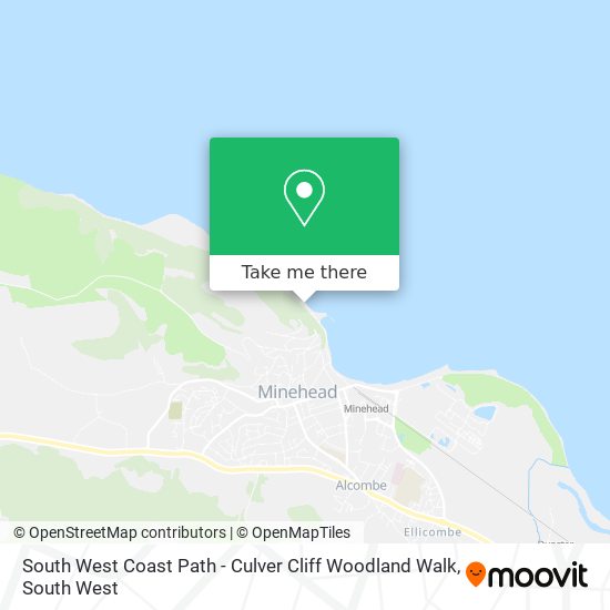South West Coast Path - Culver Cliff Woodland Walk map