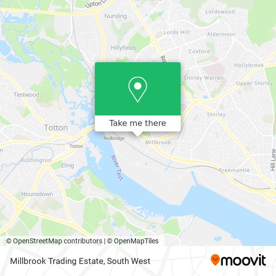 Millbrook Trading Estate map