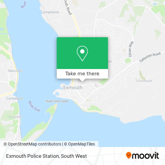 Exmouth Police Station map