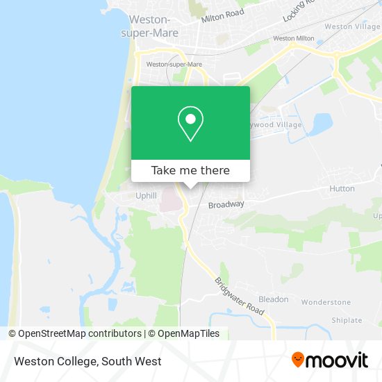 Weston College map