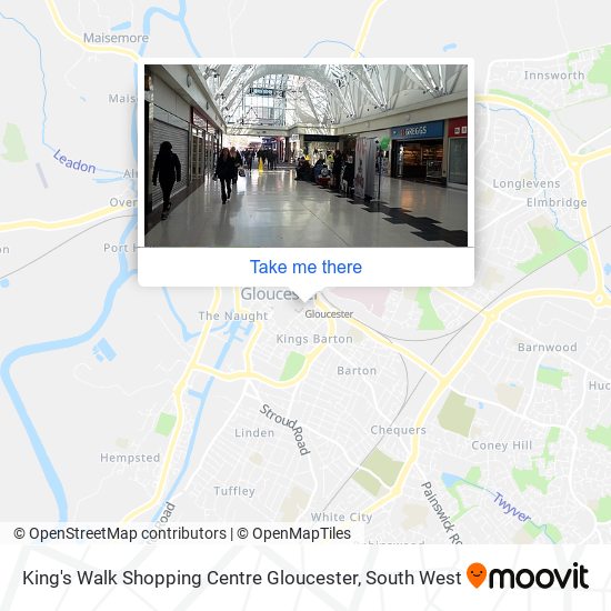 King's Walk Shopping Centre Gloucester map