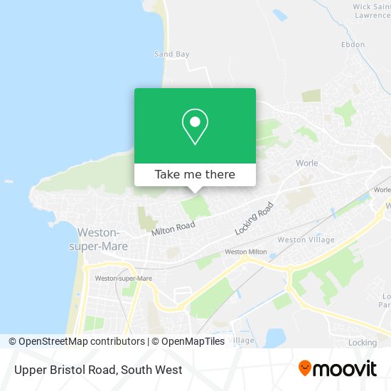 Upper Bristol Road map