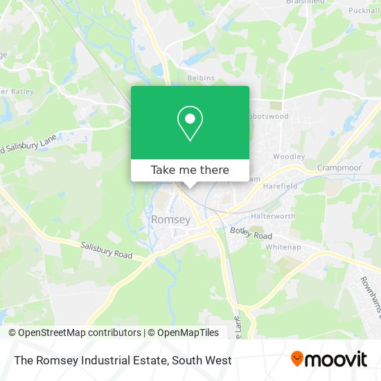 The Romsey Industrial Estate map