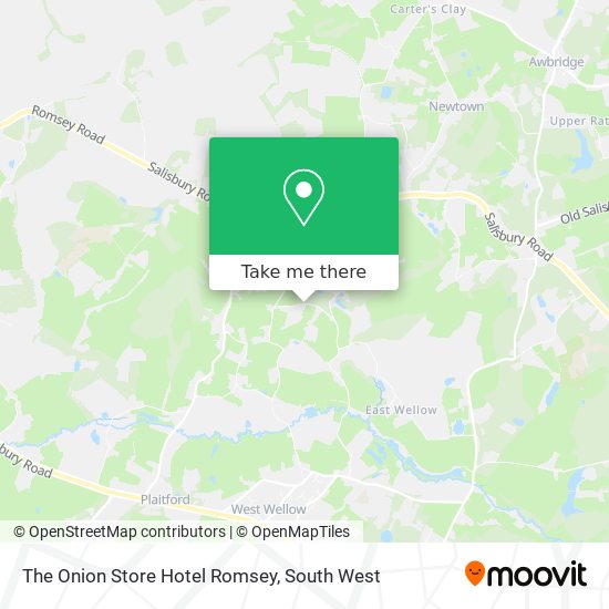 The Onion Store Hotel Romsey map