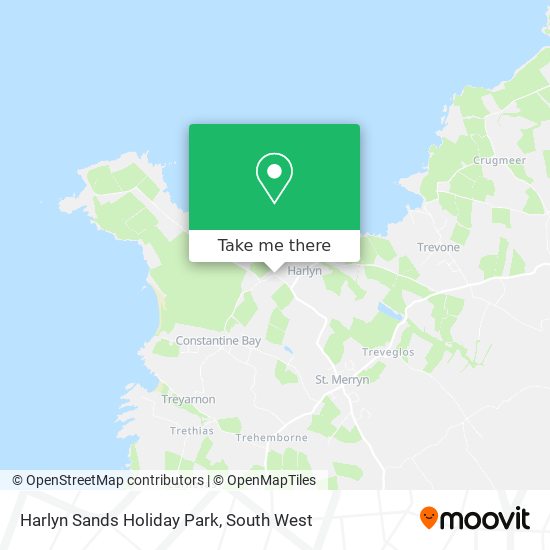 Harlyn Sands Holiday Park map