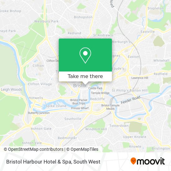 Bristol Harbour Hotel & Spa map