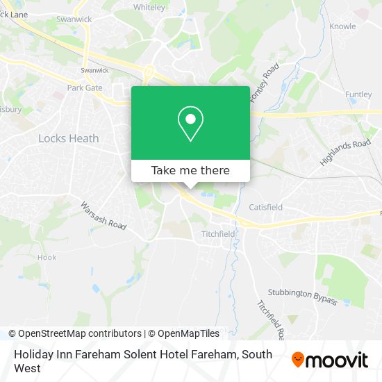 Holiday Inn Fareham Solent Hotel Fareham map