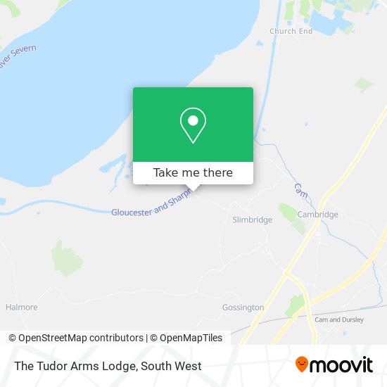 The Tudor Arms Lodge map