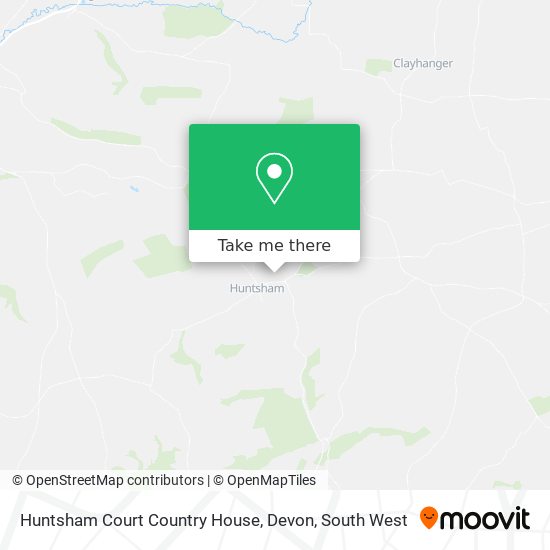 Huntsham Court Country House, Devon map